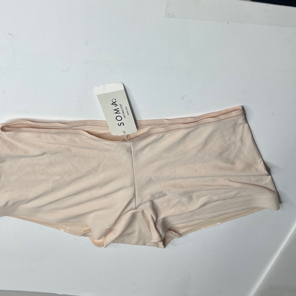 Soma Intimates Sz S Pale Sand Boy Shorts Underwear Panty - New with Tags